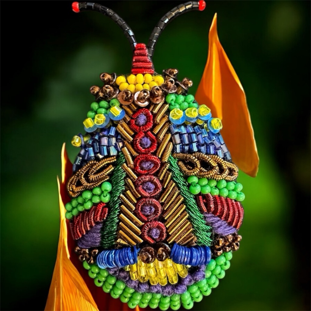 Trovelore Green Lantern Beetle Brooch